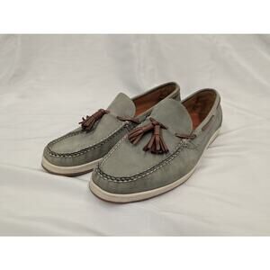 Peter Millar Loafers Mens Size 10 Tassel Blue-Green Brown Leather Shoes Slip On